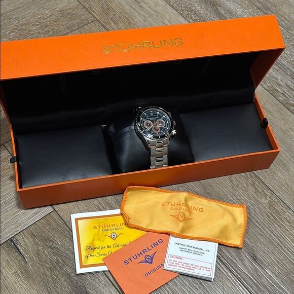 NIB Stuhrling Aquadiver Men's Watch - Picture 1 of 6